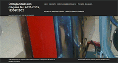 Desktop Screenshot of destapaciones1.com.ar